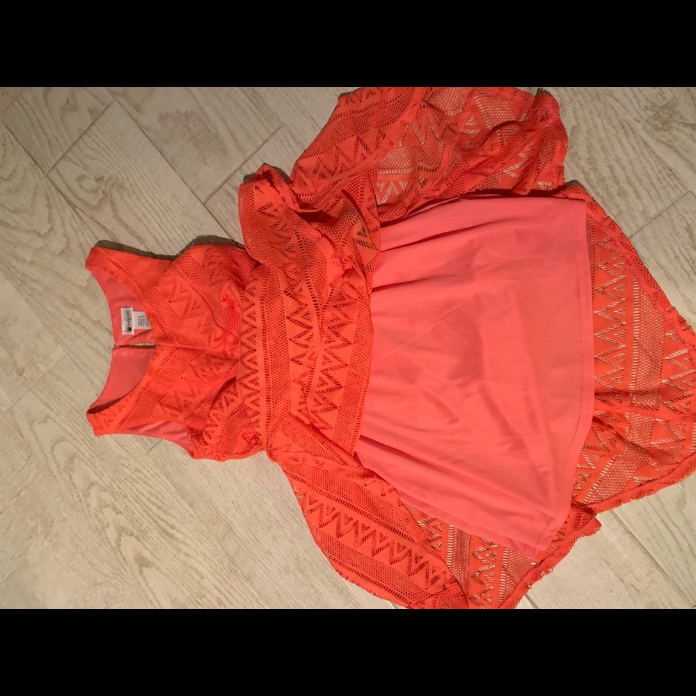 NEW Emily West Lace Melon Dress/Skirt Belted